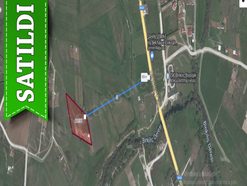 Çatalca Binkılıçta Satılık Arsa , 228 M2 Caddeye Yakın Hisseli