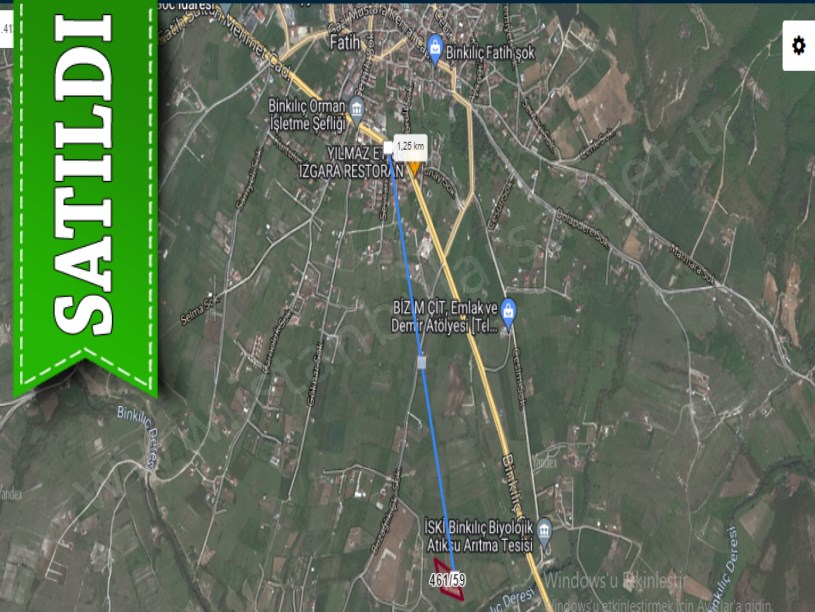 Çatalca Binkılıçta Satılık Arsa , 228 M2 Caddeye Yakın Hisseli