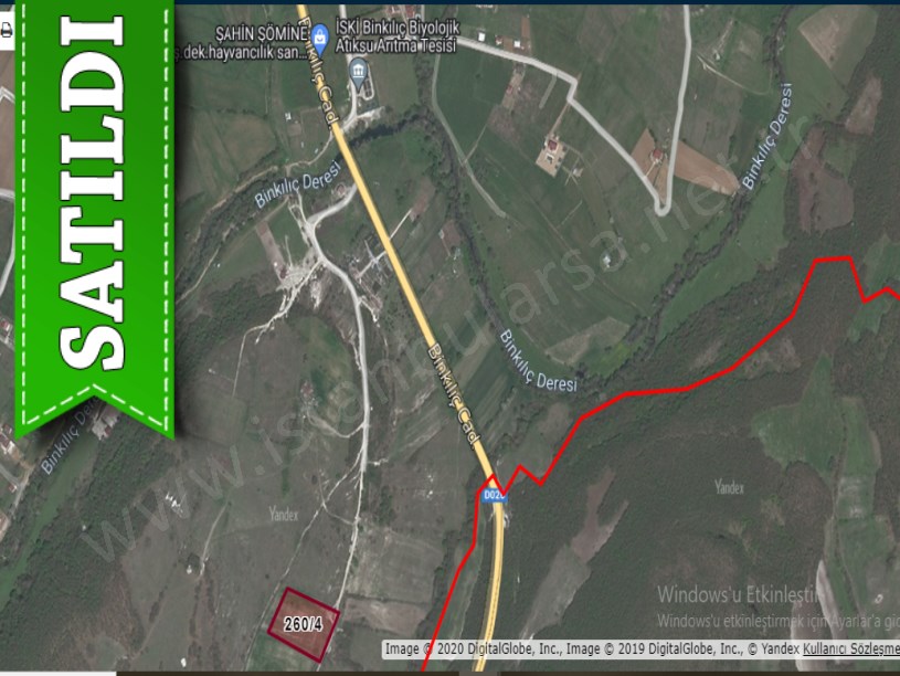 Çatalca Binkılıçta Satılık Arsa , 470 M2 Yolu var