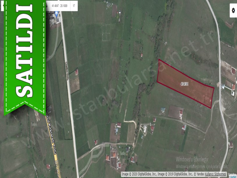 Çatalca Fatihte Satılık Arsa , 555 M2 Hisseli Evlerin Yakını