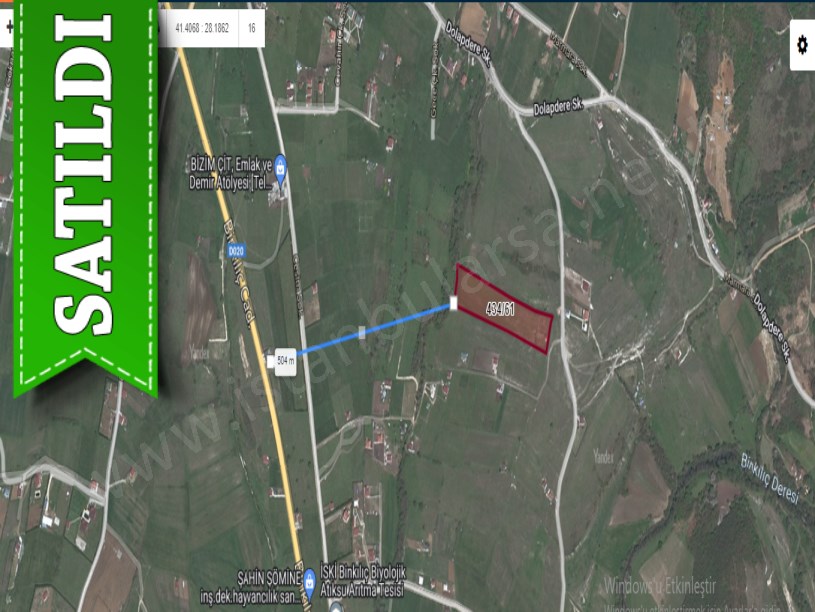 Çatalca Fatihte Satılık Arsa , 555 M2 Hisseli Evlerin Yakını