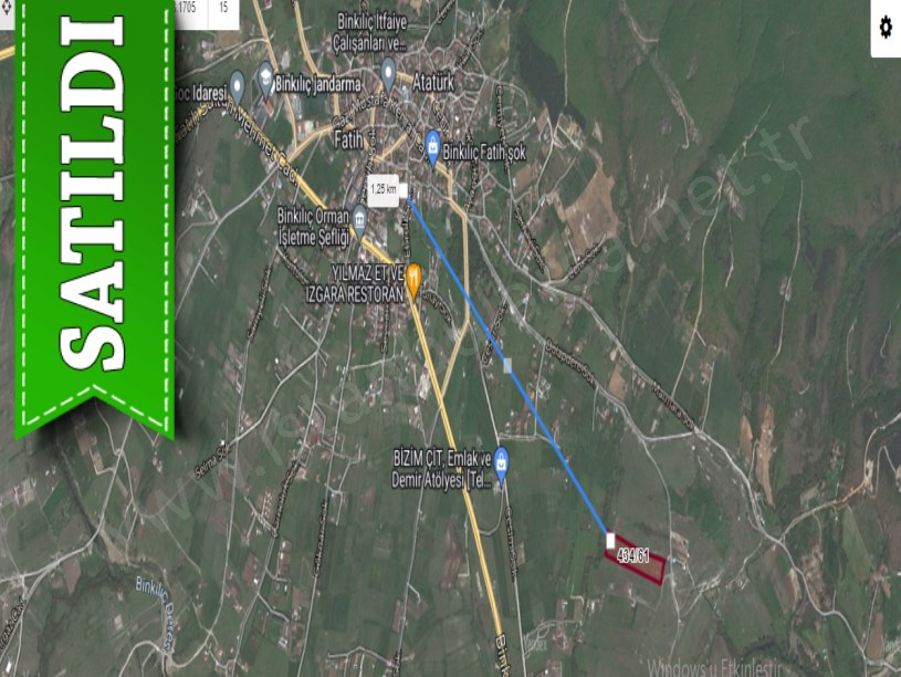 Çatalca Fatihte Satılık Arsa , 555 M2 Hisseli Evlerin Yakını
