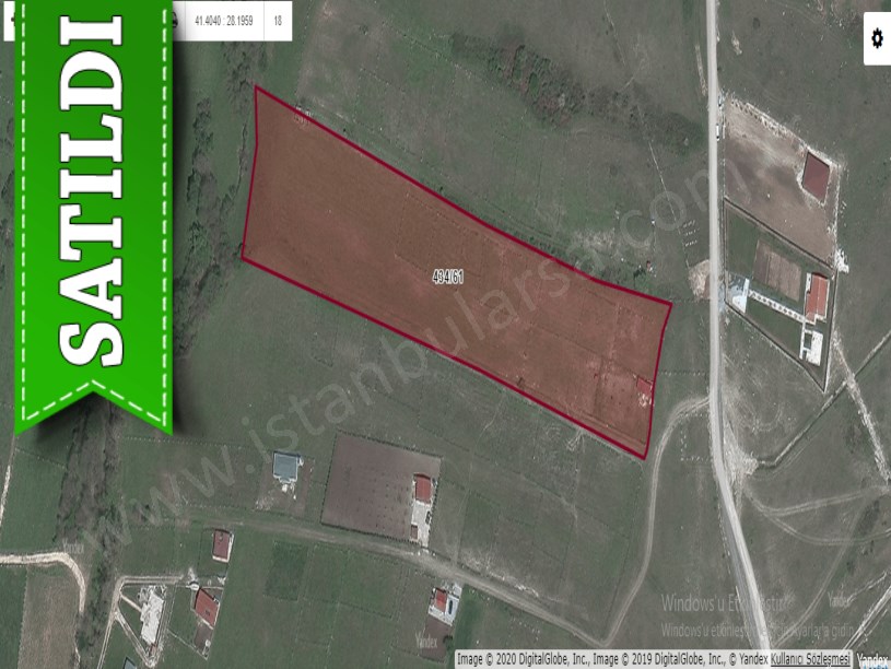 Çatalca Fatihte Satılık Arsa , 555 M2 Hisseli Evlerin Yakını