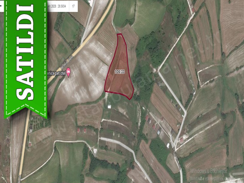 Çatalca Dağyenicede Satılık  Arsa , 306 m2 Hisseli Yolu Var