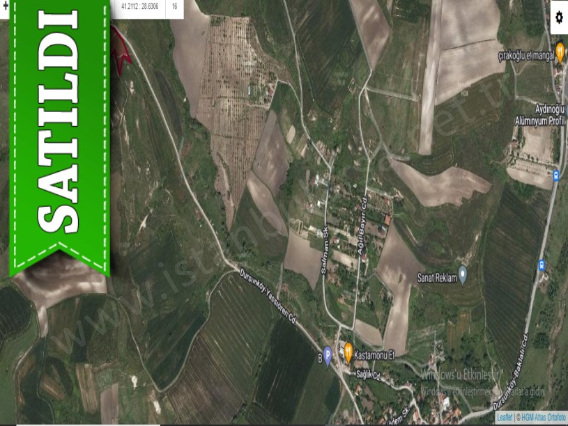 Arnavutköy Dursunköyde Satılık Arsa , 500 M2 Caddeye Yakın Çaplı