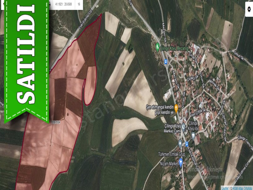 Arnavutköy Çilingirde Satılık Arsa , 840 M2 Ana Asfalta Cephe