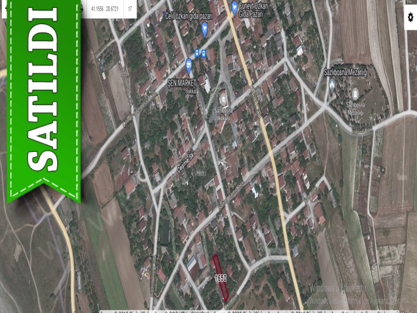 Arnavutköy Sazlıbosnada Satılık Arsa , 486 m2 Şehir Merkezinde