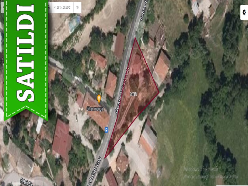 Arnavutköy Baklalıda Satılık Arsa , 126 m2 Caddeye Cephe 