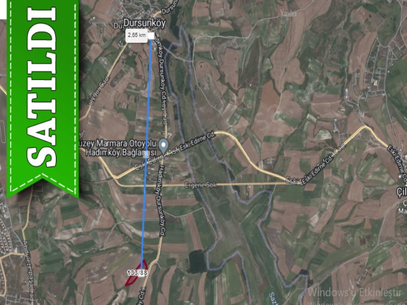 Arnavutköy Dursunköyde Satılık Arsa , 771 M2 Hisseli Yolu Var