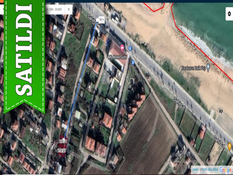 Arnavutköy Karaburunda Satılık Arsa , 395 M2 Denize Yakın Müstakil