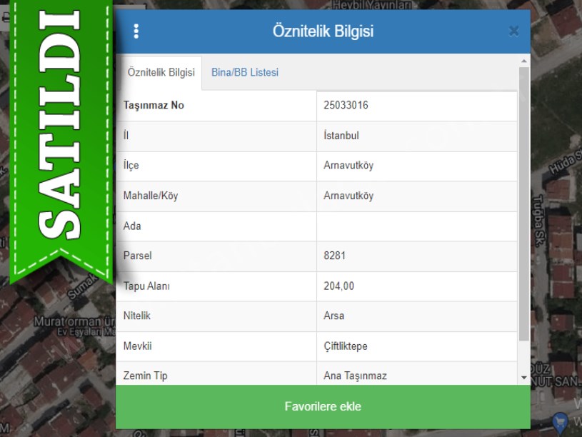 Arnavutköy Çiftliktepede Satılık Arsa , 204 m2 İmarlı Müstakil