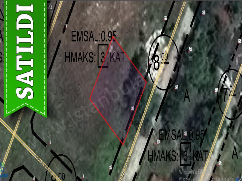 Arnavutköy Çardaktepede Satılık Arsa , 587 M2 Konut imarlı Caddeye Yakın