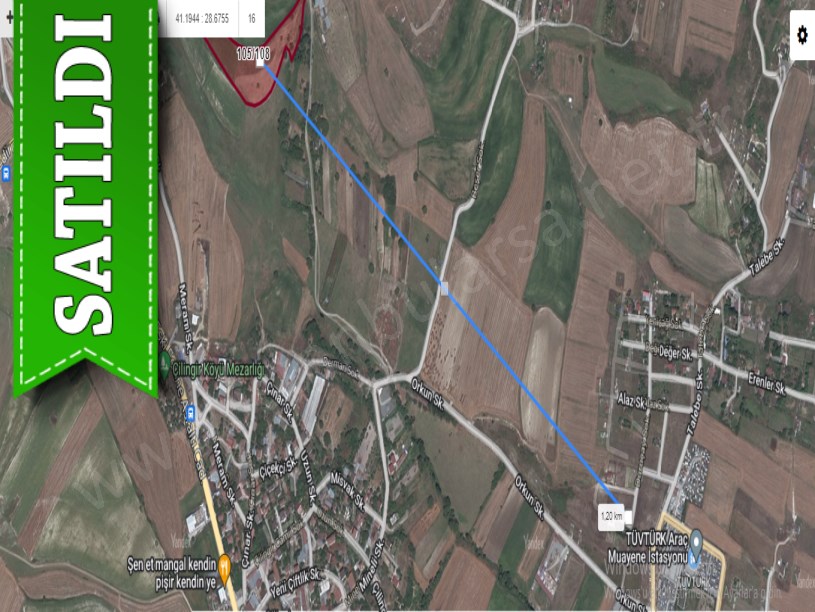 Arnavutköy Çilingirde Satılık Arsa , 245 m2 Hisseli Caddeye Yakın
