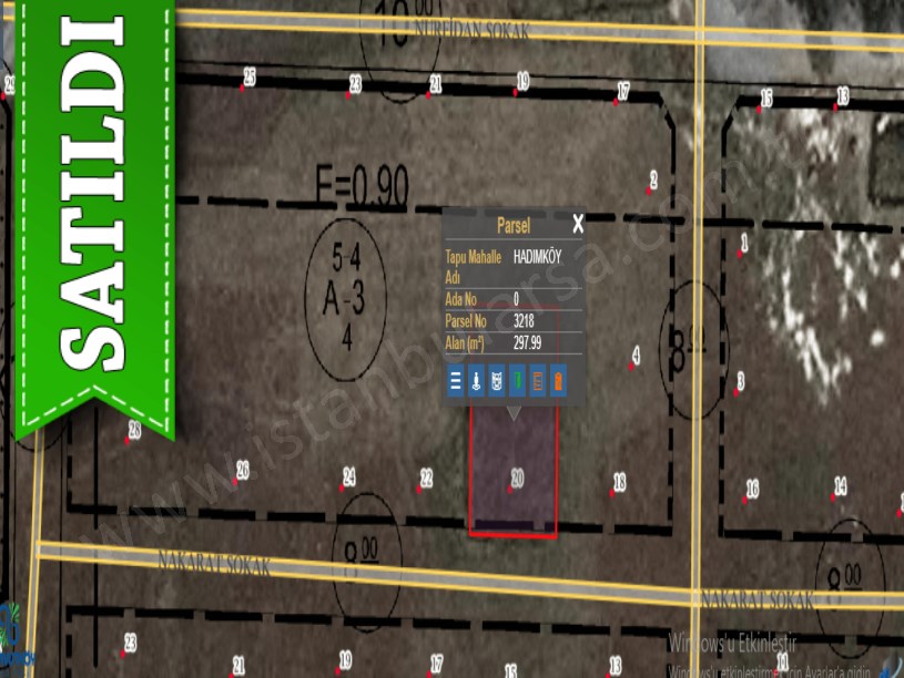Arnavutköy Hadımköyde Satılık Arsa , 297 M2 Müstakil Caddeye yakın