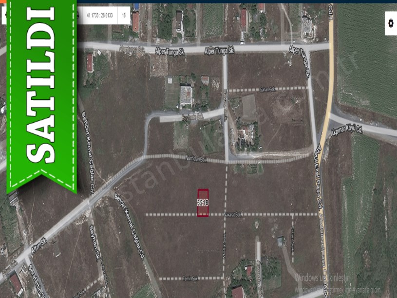 Arnavutköy Hadımköyde Satılık Arsa , 297 M2 Müstakil Caddeye yakın