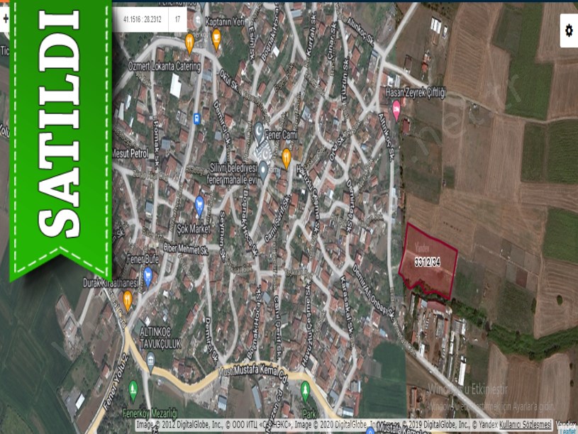 Silivri Fenerköyde Satılık Arsa , 247 M2 Şehir Merkezinde