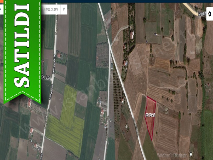 Silivri Fenerköyde Satılık Arsa , 240 m2  Hisseli