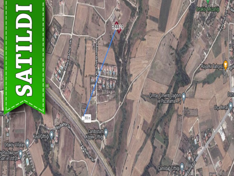 Silivri Ortaköyde Satılık Arsa , 1000 m2 Merkezde Evlerin Yakını
