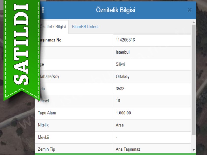Silivri Ortaköyde Satılık Arsa , 1000 m2 Merkezde Evlerin Yakını