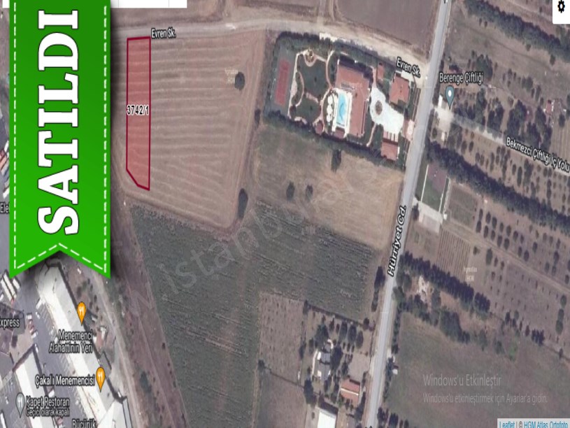 Silivri Ortaköyde Satılık Arsa , 1,630 M2  Avrupa Otoyoluna Yakın 
