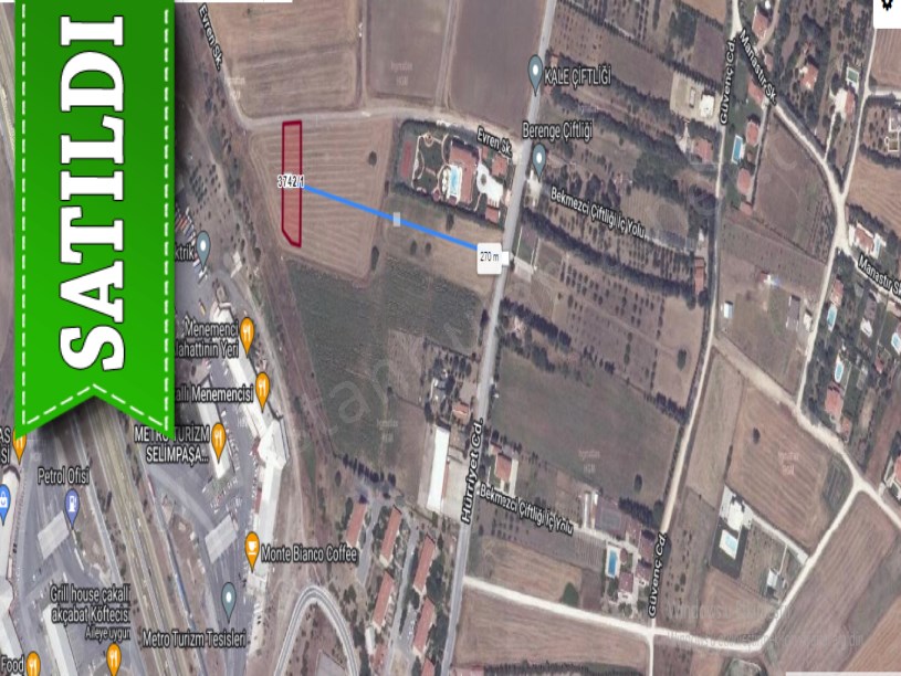 Silivri Ortaköyde Satılık Arsa , 1,630 M2  Avrupa Otoyoluna Yakın 