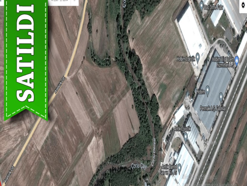 Tekirdağ Ergene Velimeşede Satılık Tarla , 7,331 m2 Osb Yakını Müstakil