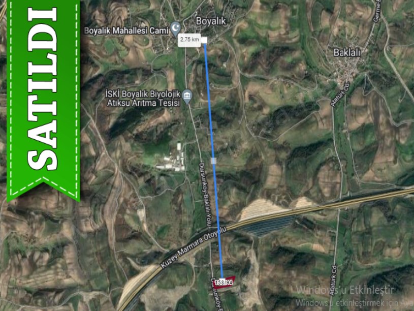 Arnavutköy Boyalıkta Satılık Arsa , 325 M2 Asfalt Yola Cephe