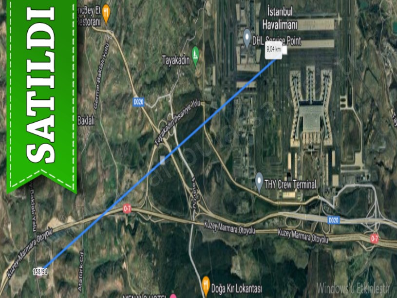 Arnavutköy Boyalıkta Satılık Arsa , 325 M2 Asfalt Yola Cephe
