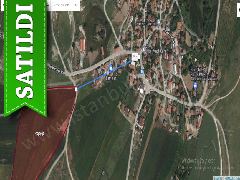 Arnavutköy Hacımaşlıda Satılık Arsa , 924 m2 Caddeye Yakın Merkezde 