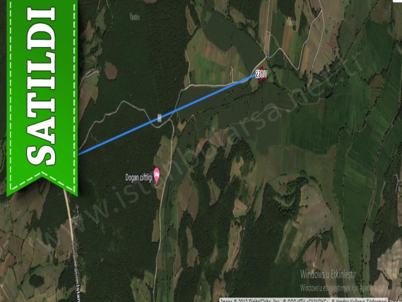 Çatalca Çiftlikköyde Satılık Arsa , 923 m2 Çaplı Çevrili 