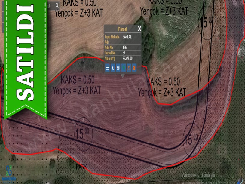 Arnavutköy Baklalı  Satılık Arsa , 681 m2 Hisseli