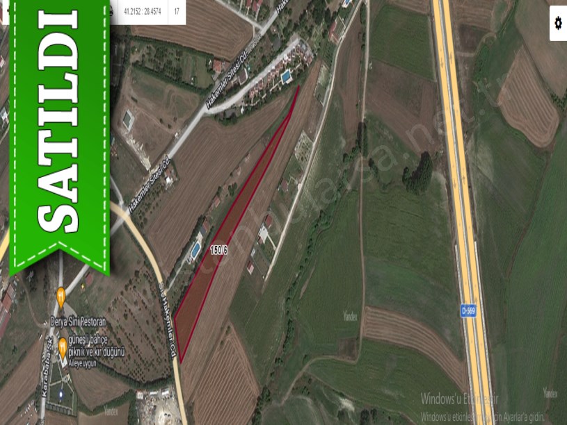 Çatalca Subaşıda Satılık Arsa , 283 m2 Caddeye Yakın 
