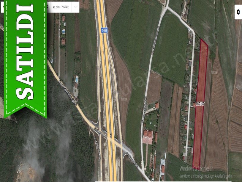 Çatalca Subaşıda Satılık Arsa , 211 M2 Otoyola Yakın 