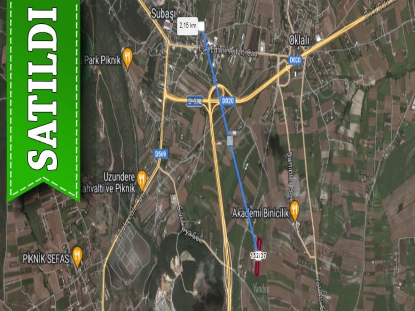 Çatalca Subaşıda Satılık Arsa , 211 M2 Otoyola Yakın 