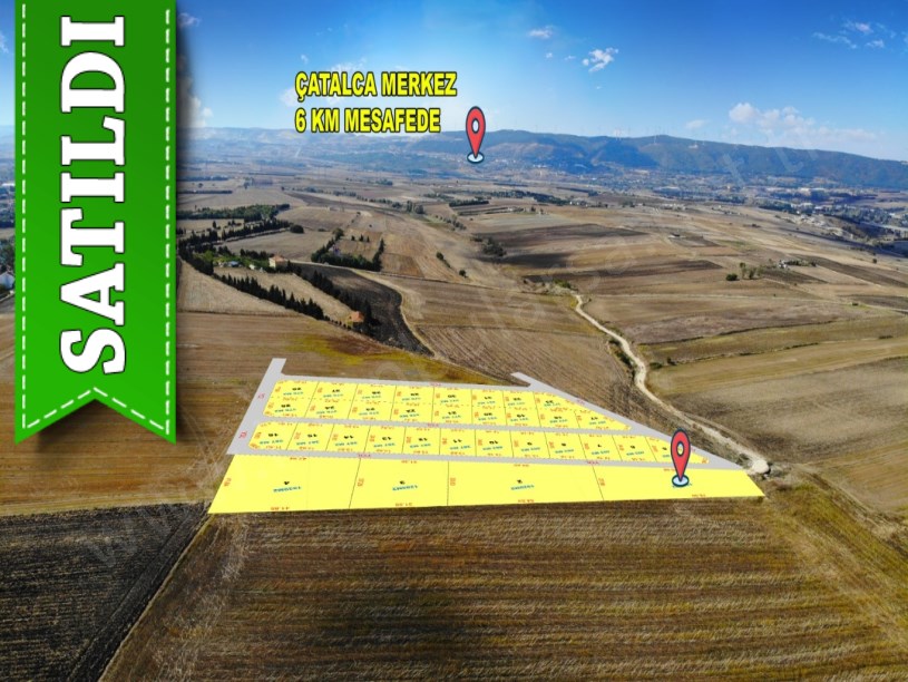 Çatalca Kestanelikte Satılık Arsa , 1,957 m2 Hisseli Yolu Var