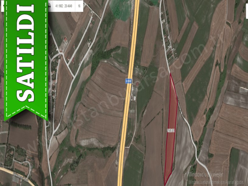 Çatalca Subaşıda Satılık Arsa , 6,729 m2 Yolu Var 