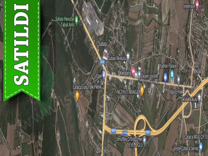 Çatalca Subaşıda Satılık Arsa , 612 M2 Yolu Var 