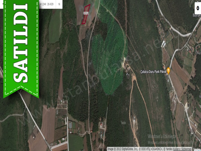Çatalca Subaşıda Satılık Arsa , 612 M2 Yolu Var 