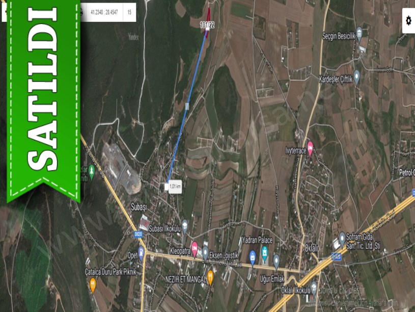 Çatalca Subaşında Satılık Arsa , 930 m2 Hisseli