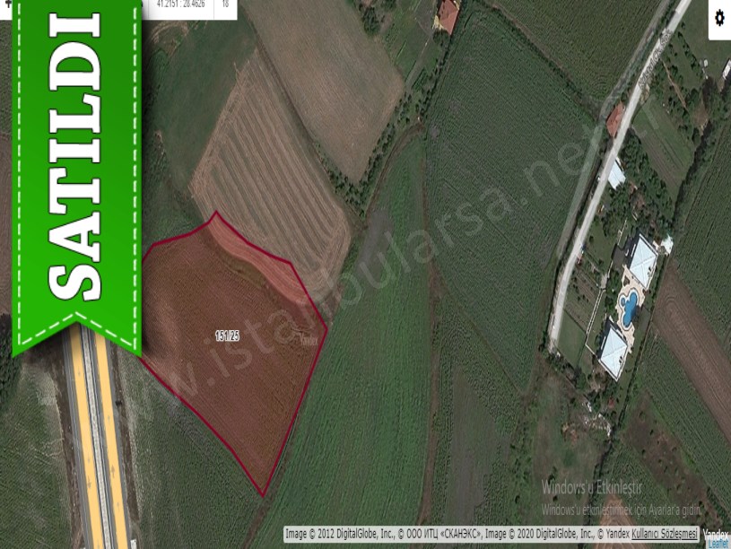 Çatalca Subaşıda Satılık Arsa , 700 M2 Otoyola Cephe Hisseli