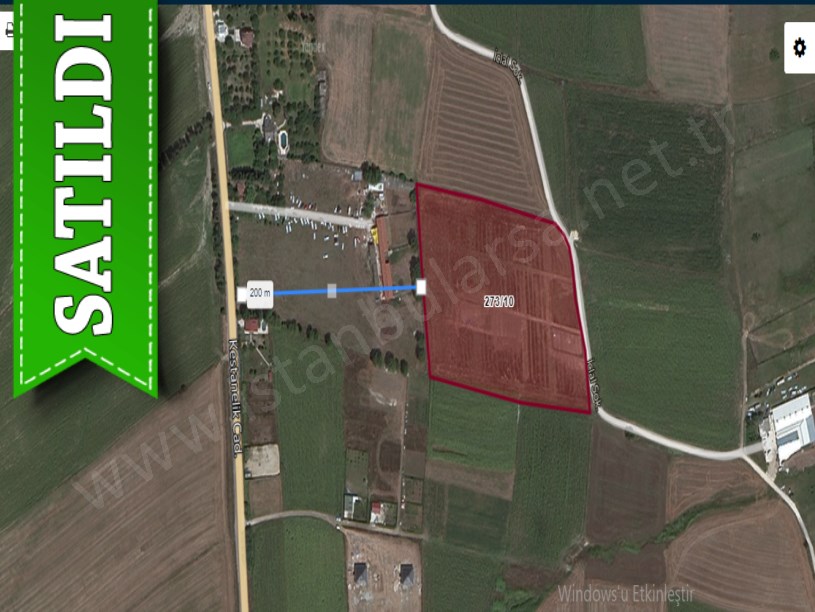 Çatalca Kestanelikte Satılık Arsa , 2,050 m2 Yolu Var