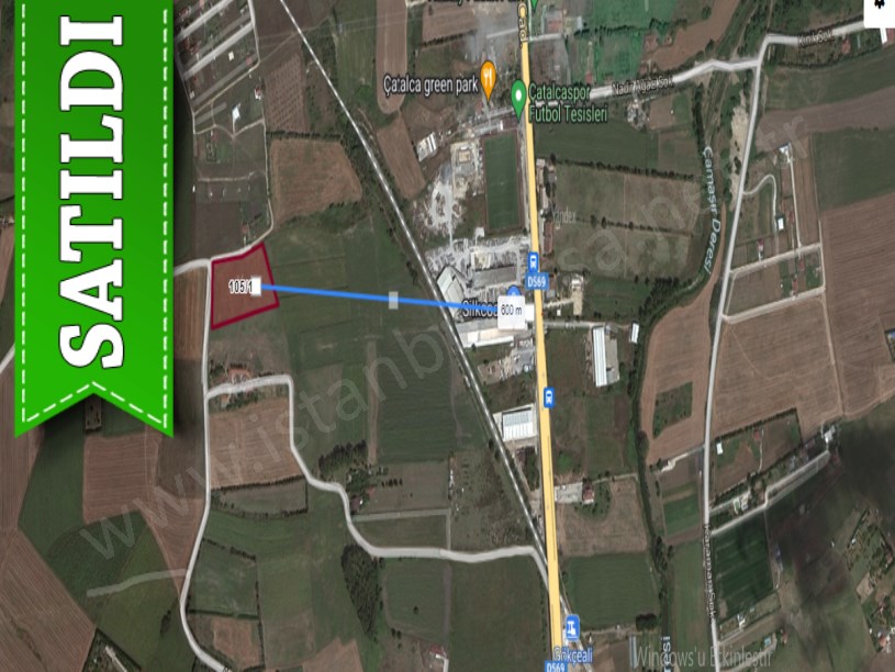 Çatalca Kaleiçinde Satılık Arsa , 865 m2 Yolu Var