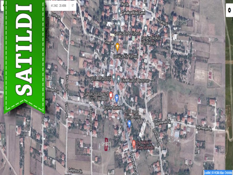 Çatalca Çanakçada Satılık Tarla , 323 m2 Müstakil Merkezde