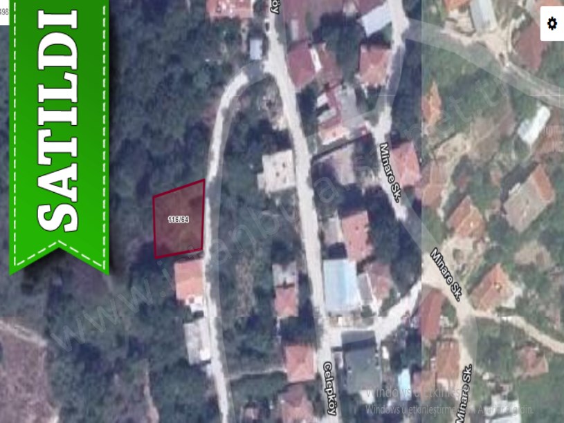 Çatalca Celepköyde Satılık Arsa , 284 M2 Müstakil Yolu Cephe