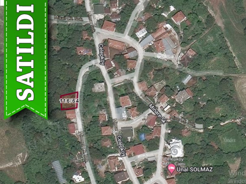 Çatalca Celepköyde Satılık Arsa , 284 M2 Müstakil Yolu Cephe