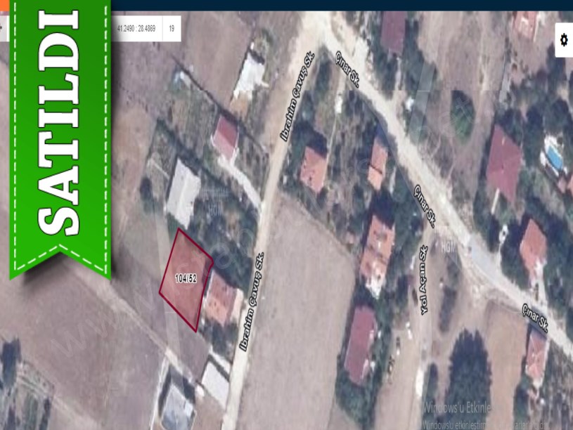 Çatalca Çanakçada Satılık Tarla , 380 M2 Köyiçi Müstakil