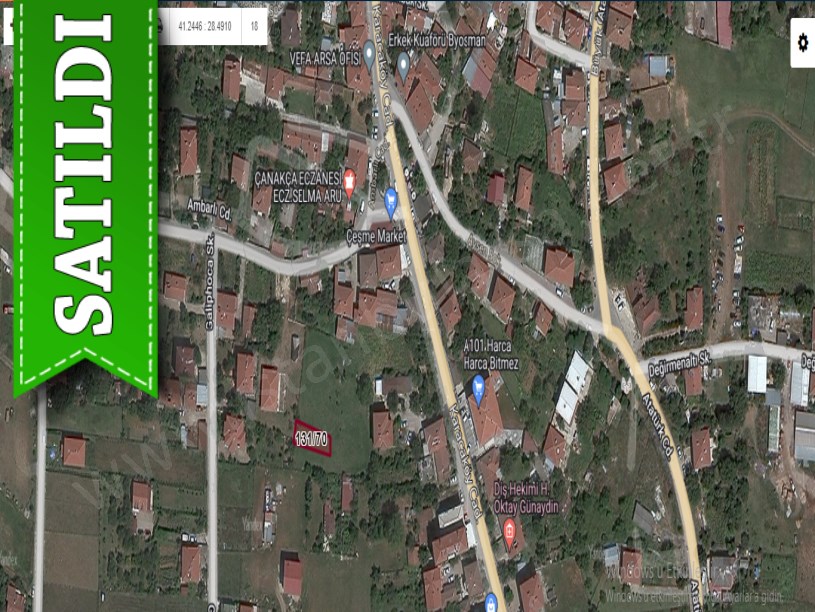 Çatalca Çanakçada Satılık Arsa , 187 m2 Şehir Merkezinde Müstakil