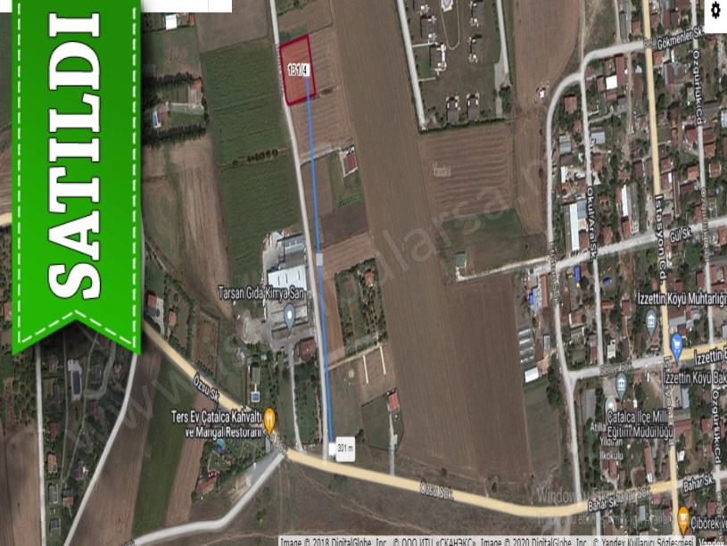 Çatalca İzzettinde Satılık Arsa , 2,040 M2 Müstakil Yola Cephe