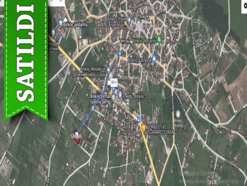 Çatalca Atatürk Mah. Satılık Arsa , 2,161 m2 Asfalt Caddeye Yakın Müstakil