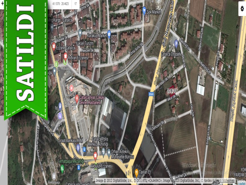 Çatalca Ferhatpaşada Satılık Arsa , 417 M2 Merkezde Müstakil
